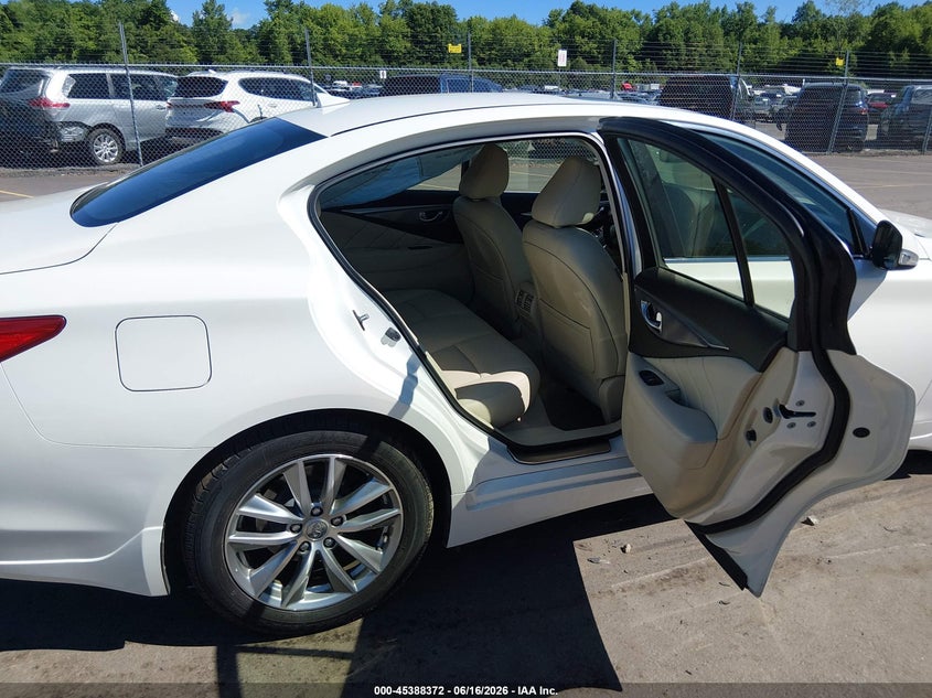 2016 Infiniti Q50 VIN JN1EV7AR0GM341286 IAAI salvage auction — LEFT FRONT, Salvage Title, sold $3,150 on 2026-07-16 (photo 8)