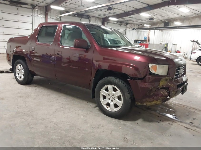 2008 Honda Ridgeline VIN 2HJYK16598H512008 IAAI salvage auction — RIGHT FRONT, Salvage (Iowa), sold $1,450 on 2026-07-09 (photo 1)