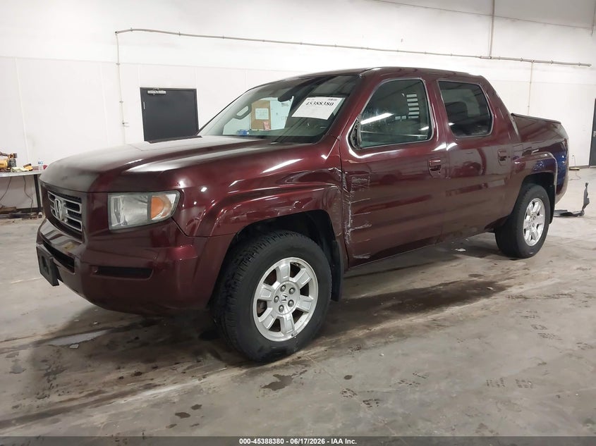 2008 Honda Ridgeline VIN 2HJYK16598H512008 IAAI salvage auction — RIGHT FRONT, Salvage (Iowa), sold $1,450 on 2026-07-09 (photo 2)