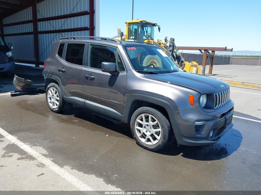 2019 Jeep Renegade VIN ZACNJABB9KPK02577 IAAI salvage auction — REAR END, Salvage Title, sold $1,850 on 2026-08-13 (photo 1)