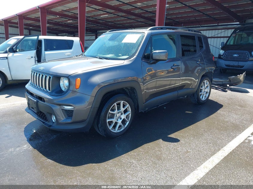 2019 Jeep Renegade VIN ZACNJABB9KPK02577 IAAI salvage auction — REAR END, Salvage Title, sold $1,850 on 2026-08-13 (photo 2)