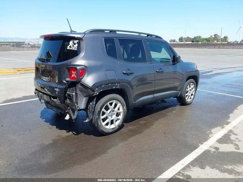 2019 Jeep Renegade VIN ZACNJABB9KPK02577 IAAI salvage auction — REAR END, Salvage Title, sold $1,850 on 2026-08-13 (photo 4)