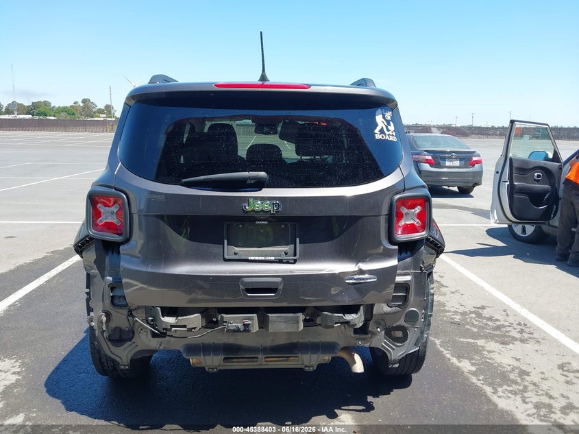 2019 Jeep Renegade VIN ZACNJABB9KPK02577 IAAI salvage auction — REAR END, Salvage Title, sold $1,850 on 2026-08-13 (photo 6)