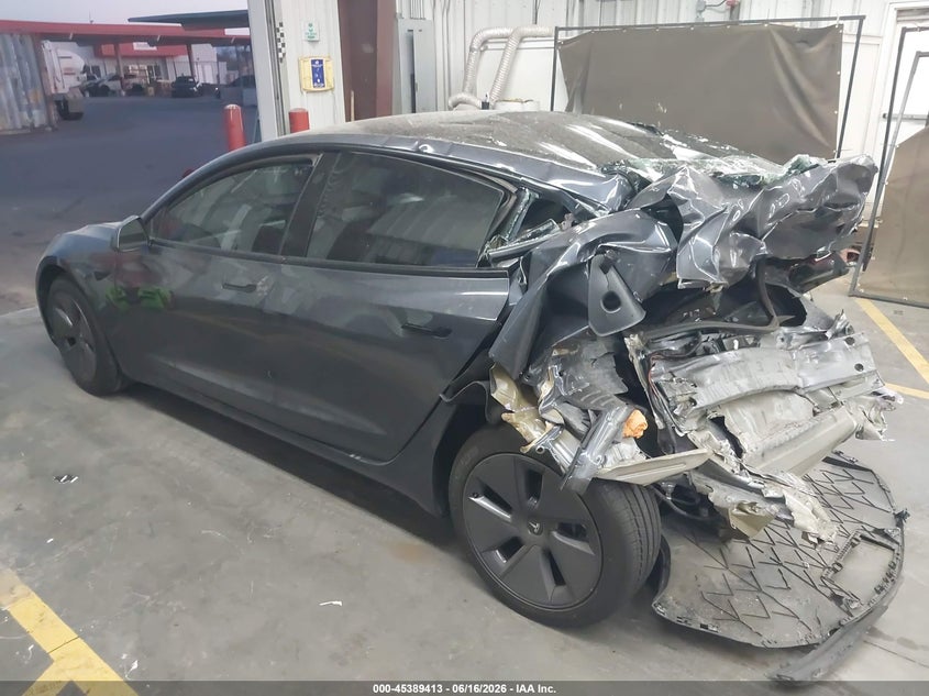 2023 Tesla Model 3 VIN 5YJ3E1EA7PF491054 IAAI salvage auction — REAR END, Salvage (Arizona), sold $4,100 on 2026-07-16 (photo 3)