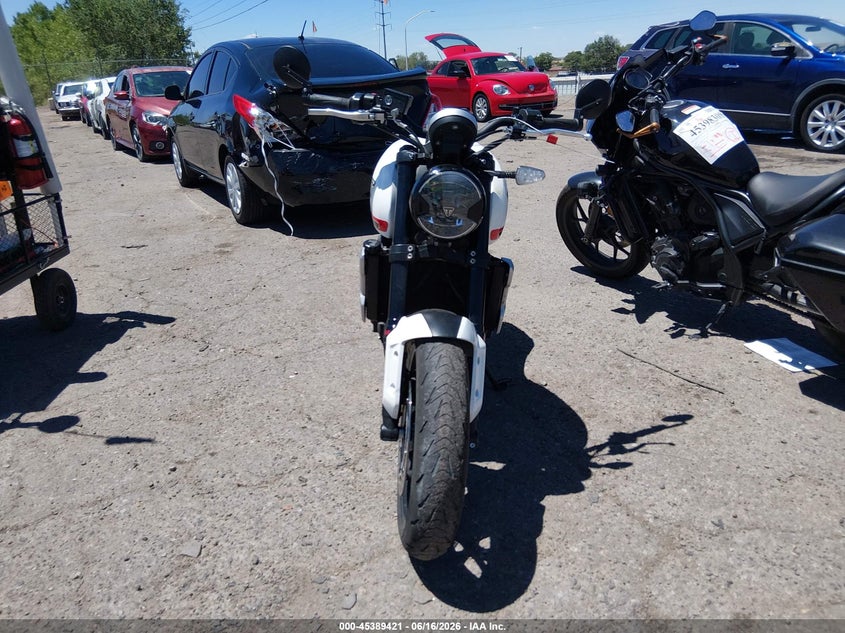 2022 Triumph motorcycle Trident 660 VIN SMTL10UL8NTAV7233 IAAI salvage auction — UNKNOWN, Salvage (New Mexico), sold $2,250 on 2026-07-14 (photo 5)