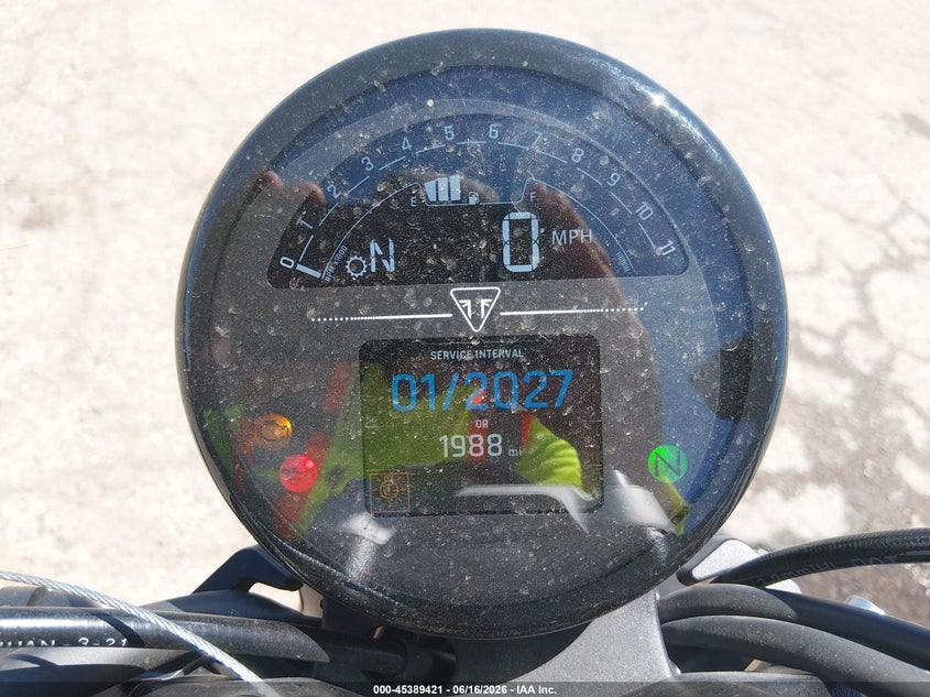 2022 Triumph motorcycle Trident 660 VIN SMTL10UL8NTAV7233 IAAI salvage auction — UNKNOWN, Salvage (New Mexico), sold $2,250 on 2026-07-14 (photo 7)