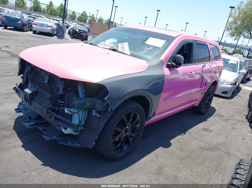 2020 Dodge Durango VIN 1C4RDJDGXLC352630 IAAI salvage auction — FRONT END, Wait Title, sold $10,500 on 2026-07-31 (photo 2)