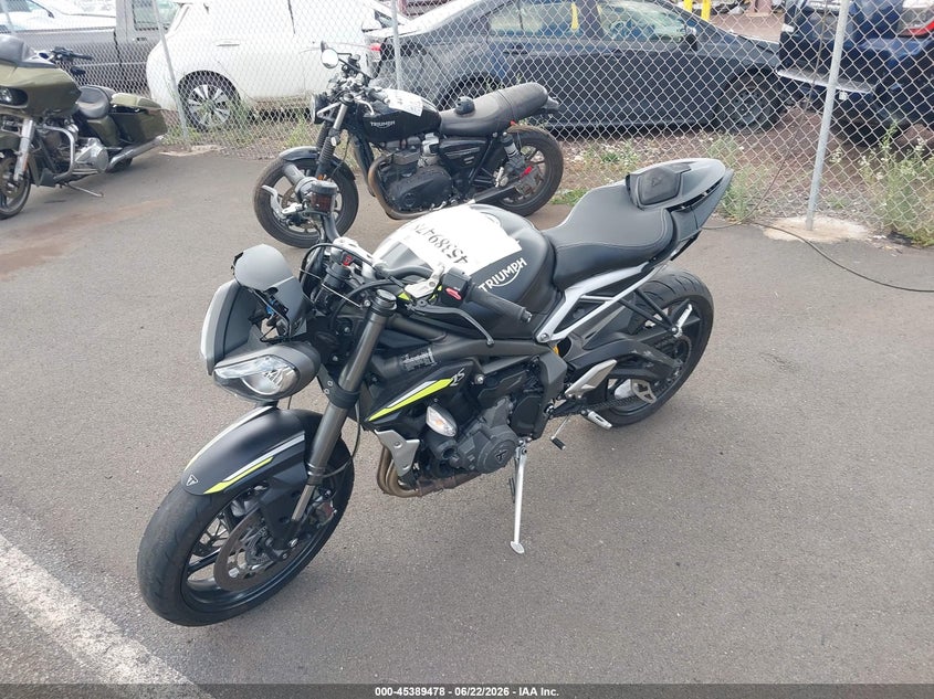 2020 Triumph motorcycle Street VIN SMTA554S6LTAA2921 IAAI salvage auction — SIDE, Salvage (Georgia), sold $1,450 on 2026-07-29 (photo 2)