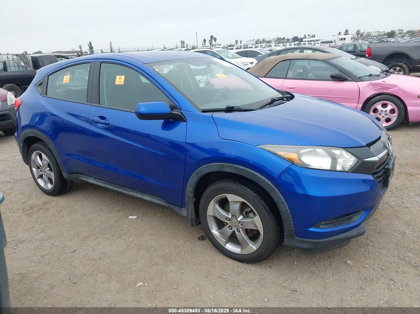 2018 Honda Hr-v VIN 3CZRU5H30JM715604 IAAI salvage auction — BIOHAZARD/CHEMICAL, Salvage Title, sold $5,200 on 2026-07-22 (photo 1)