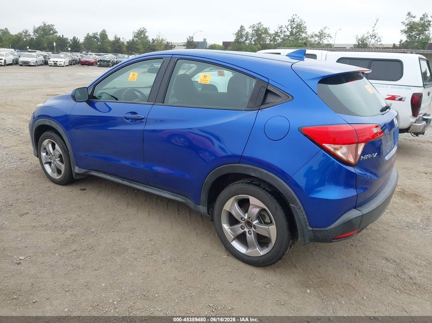 2018 Honda Hr-v VIN 3CZRU5H30JM715604 IAAI salvage auction — BIO HAZARD, Salvage Title, sold $5,500 on 2026-07-27 (photo 3)