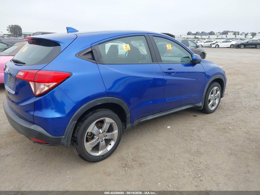 2018 Honda Hr-v VIN 3CZRU5H30JM715604 IAAI salvage auction — BIOHAZARD/CHEMICAL, Salvage Title, sold $5,500 on 2026-07-22 (photo 4)