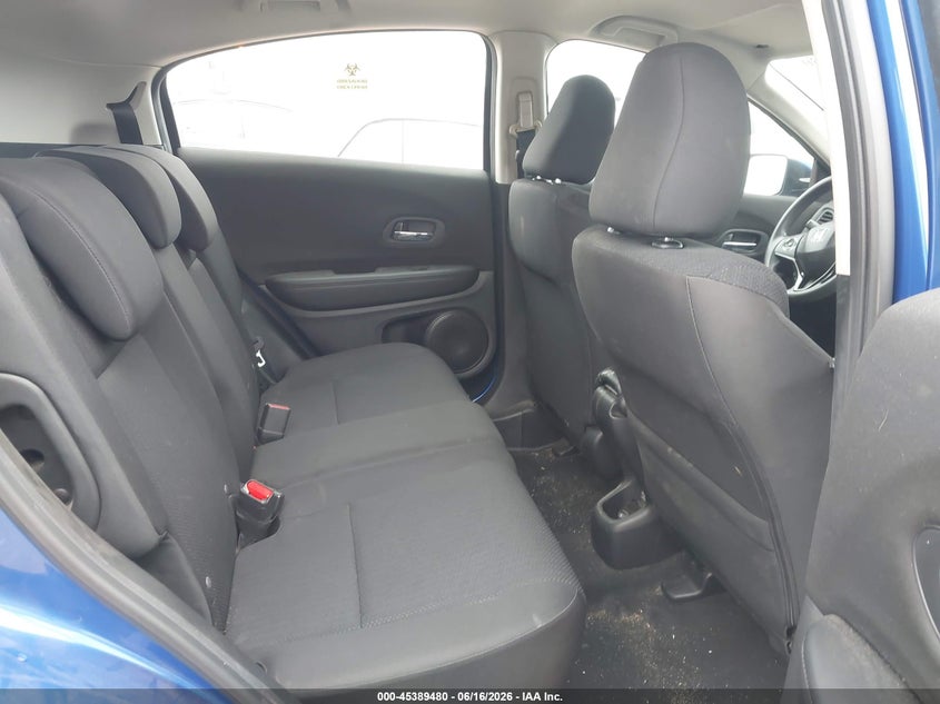 2018 Honda Hr-v VIN 3CZRU5H30JM715604 IAAI salvage auction — BIO HAZARD, Salvage Title, sold $5,500 on 2026-07-27 (photo 8)