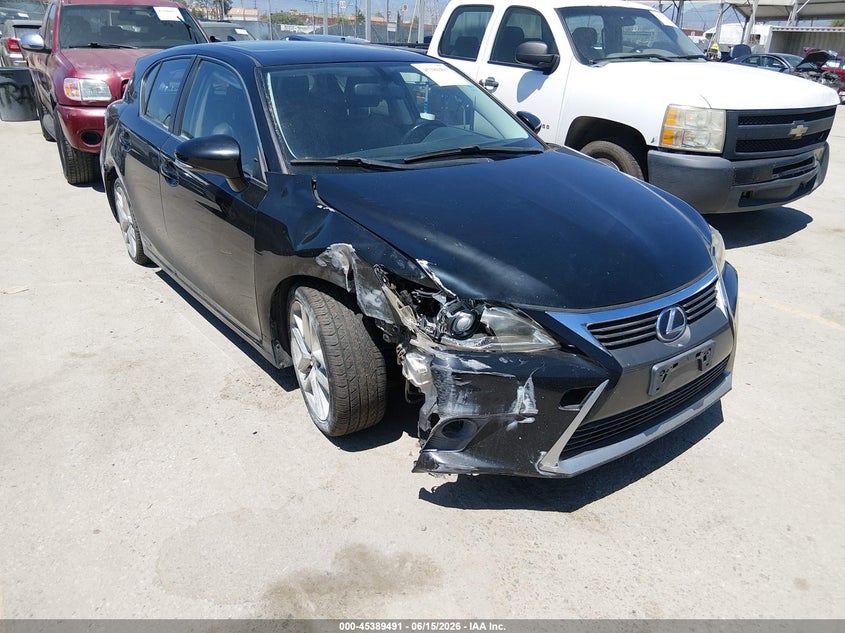 2014 Lexus Ct VIN JTHKD5BH4E2175102 IAAI salvage auction — SIDE, Salvage (California), sold $1,900 on 2026-07-09 (photo 1)