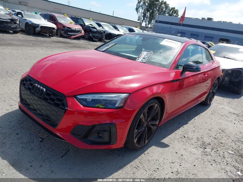 2022 Audi S5 VIN WAUR4AF56NA041039 IAAI salvage auction — REAR END, Salvage Title, sold $20,050 on 2026-07-22 (photo 2)
