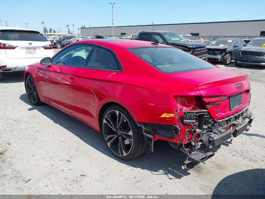 2022 Audi S5 VIN WAUR4AF56NA041039 IAAI salvage auction — REAR END, Salvage Title, sold $20,050 on 2026-07-22 (photo 3)