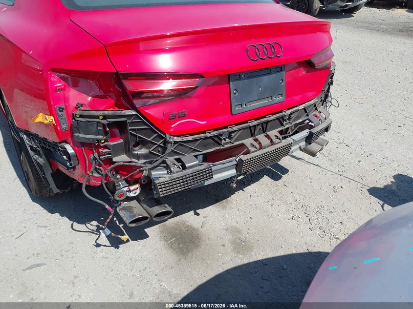 2022 Audi S5 VIN WAUR4AF56NA041039 IAAI salvage auction — REAR END, Salvage Title, sold $20,050 on 2026-07-22 (photo 6)