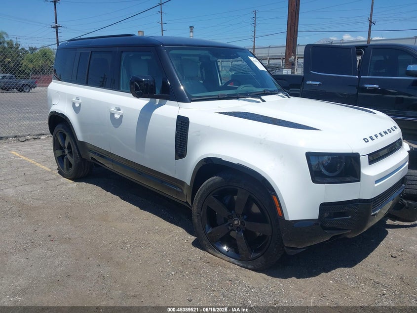 2025 Land rover Defender VIN SALE27EU9S2367712 IAAI salvage auction — LEFT FRONT, Salvage Title, sold $35,750 on 2026-07-30 (photo 1)