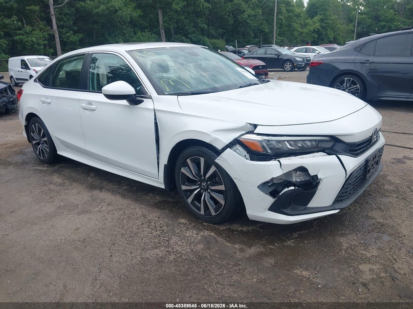 2022 Honda Civic VIN JHMFE1F73NX006085 IAAI salvage auction — FRONT END, Salvage - Greater Than 75% (Maryland), sold $7,350 on 2026-07-15 (photo 1)