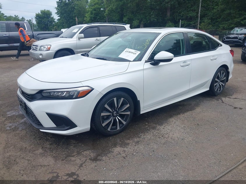 2022 Honda Civic VIN JHMFE1F73NX006085 IAAI salvage auction — FRONT END, Salvage - Greater Than 75% (Maryland), sold $7,350 on 2026-07-15 (photo 2)