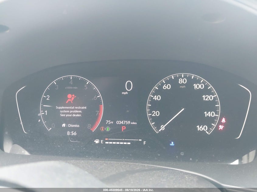 2022 Honda Civic VIN JHMFE1F73NX006085 IAAI salvage auction — FRONT END, Salvage - Greater Than 75% (Maryland), sold $7,350 on 2026-07-15 (photo 7)