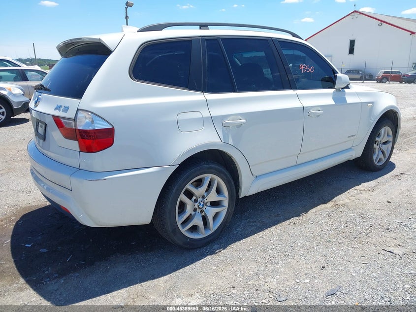 2009 BMW X3 VIN WBXPC934X9WJ27179 IAAI salvage auction — NORMAL WEAR, Clear (Pennsylvania), sold $475 on 2026-07-08 (photo 4)