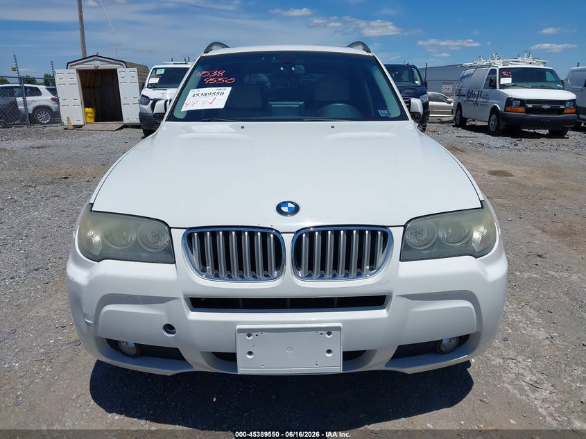 2009 BMW X3 VIN WBXPC934X9WJ27179 IAAI salvage auction — NORMAL WEAR, Clear (Pennsylvania), sold $475 on 2026-07-08 (photo 6)