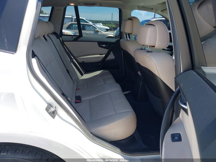 2009 BMW X3 VIN WBXPC934X9WJ27179 IAAI salvage auction — NORMAL WEAR, Clear (Pennsylvania), sold $475 on 2026-07-08 (photo 8)