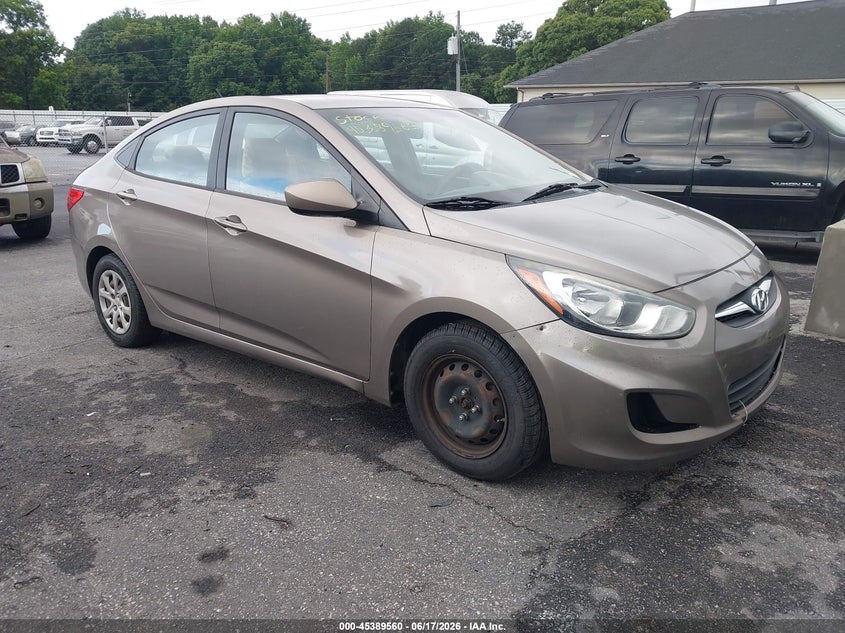 2013 Hyundai Accent VIN KMHCT4AE2DU477867 IAAI salvage auction — NORMAL WEAR, Clear (Montana), sold $650 on 2026-07-08 (photo 1)