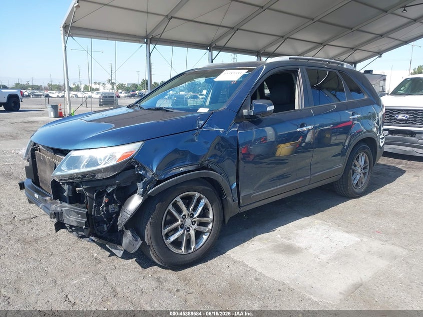2014 Kia Sorento VIN 5XYKT3A68EG508285 IAAI salvage auction — FRONT END, Salvage Title, sold $775 on 2026-08-01 (photo 2)