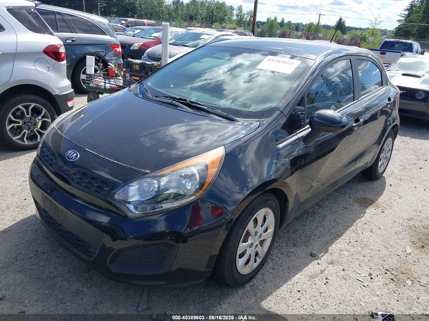 2014 Kia Rio VIN KNADM5A31E6355417 IAAI salvage auction — NORMAL WEAR, Clear (Washington), sold $750 on 2026-07-22 (photo 2)