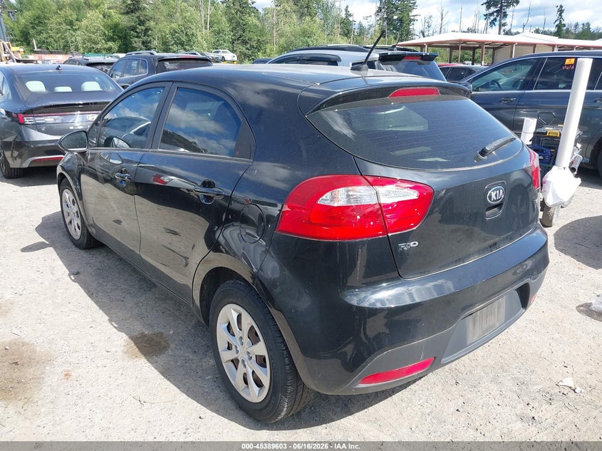 2014 Kia Rio VIN KNADM5A31E6355417 IAAI salvage auction — NORMAL WEAR, Clear (Washington), sold $750 on 2026-07-22 (photo 3)