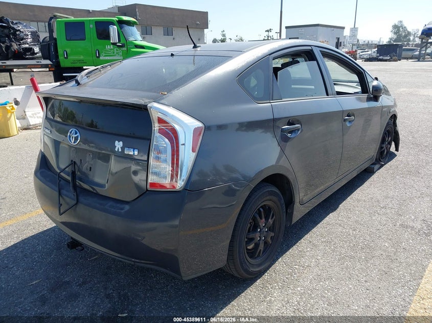 2012 Toyota Prius VIN JTDKN3DUXC5388662 IAAI salvage auction — FRONT END, Salvage (California), sold $1,125 on 2026-07-07 (photo 4)