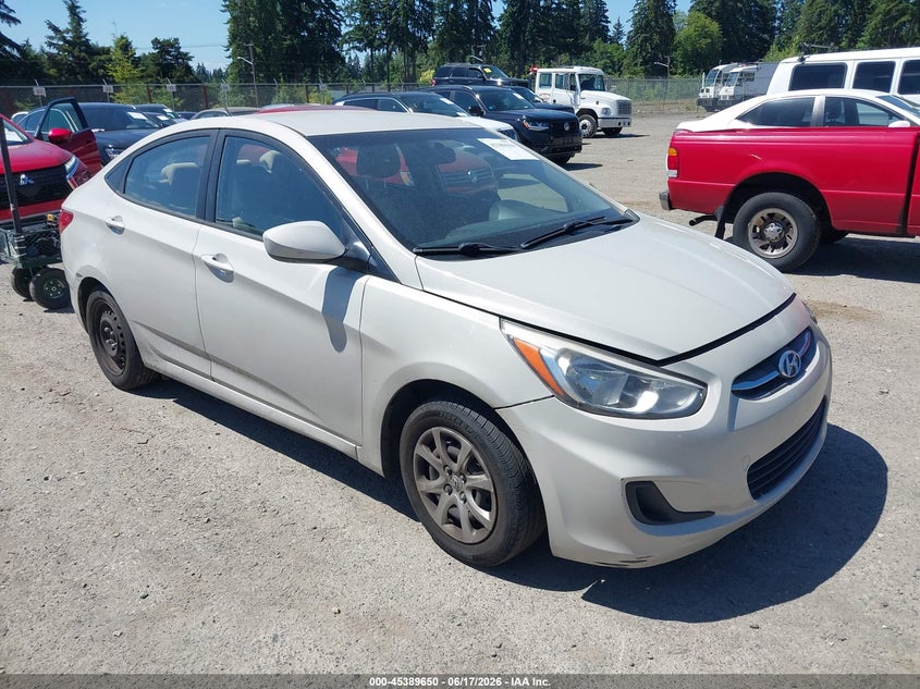 2016 Hyundai Accent VIN KMHCT4AEXGU028280 IAAI salvage auction — LEFT FRONT, Bill Of Sale (Washington), sold $1,000 on 2026-07-08 (photo 1)