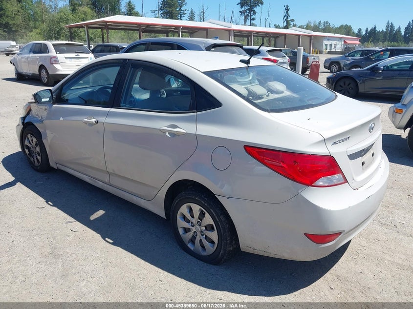 2016 Hyundai Accent VIN KMHCT4AEXGU028280 IAAI salvage auction — LEFT FRONT, Bill Of Sale (Washington), sold $1,000 on 2026-07-08 (photo 3)