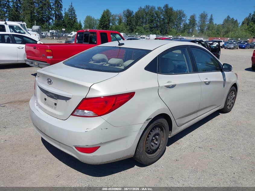 2016 Hyundai Accent VIN KMHCT4AEXGU028280 IAAI salvage auction — LEFT FRONT, Bill Of Sale (Washington), sold $1,000 on 2026-07-08 (photo 4)