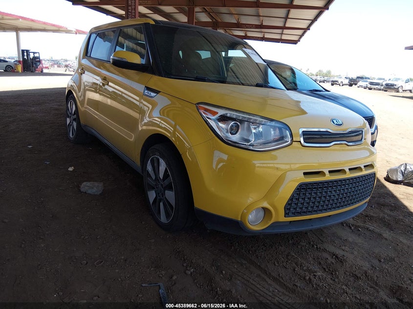 2015 Kia Soul VIN KNDJX3A50F7143140 IAAI salvage auction — LEFT FRONT, Salvage (Arizona), sold $1,800 on 2026-07-07 (photo 1)
