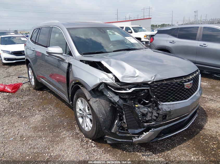 2024 Cadillac Xt6 VIN 1GYKPAR48RZ752807 IAAI salvage auction — FRONT END, Salvage (Louisiana), sold $13,325 on 2026-07-22 (photo 1)