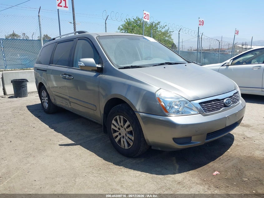 2011 Kia SEDONA VIN KNDMG4C75B6411150 IAAI salvage auction — NORMAL WEAR, Clear - Dealer Only (California), sold $400 on 2026-07-08 (photo 1)