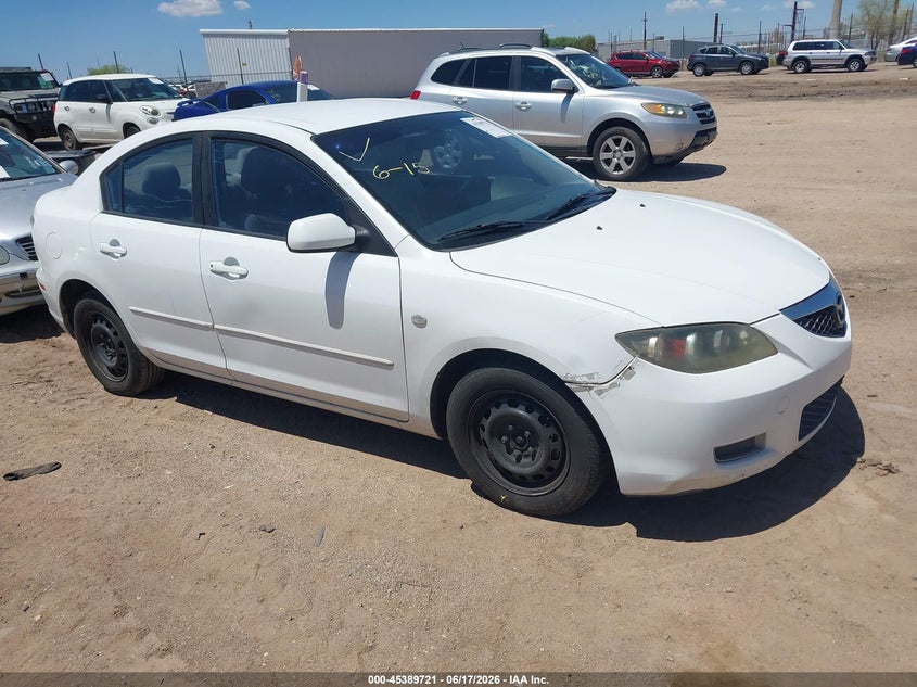 2007 Mazda 3 VIN JM1BK32F371634963 IAAI salvage auction — SIDE, Clear (Arizona), sold $500 on 2026-07-16 (photo 1)
