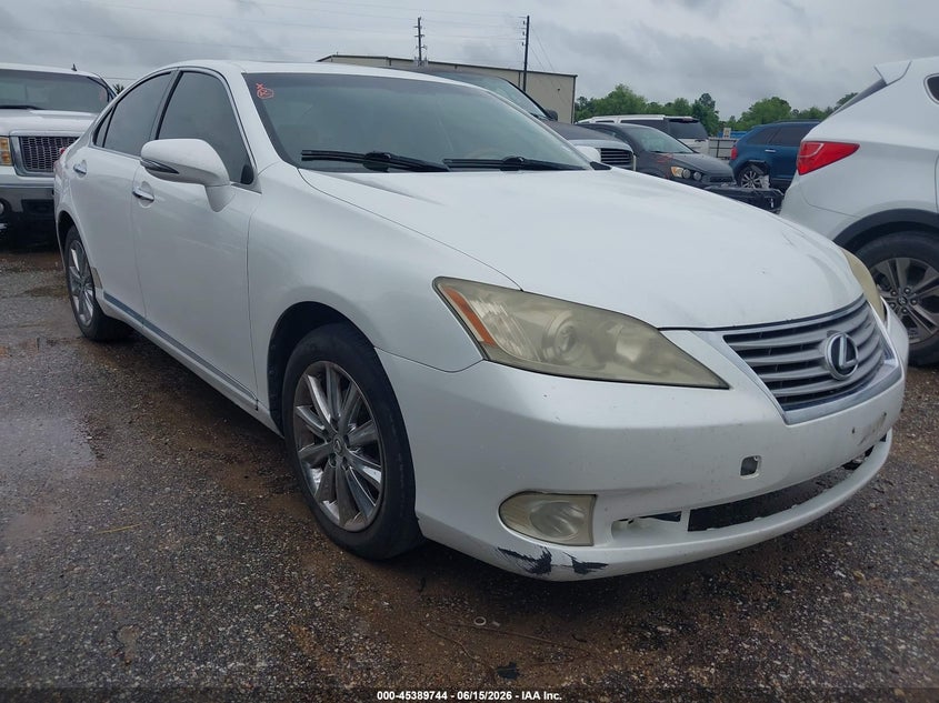2011 Lexus Es 350 VIN JTHBK1EG0B2445357 IAAI salvage auction — FRONT & REAR, Original (Texas), sold $975 on 2026-07-08 (photo 1)