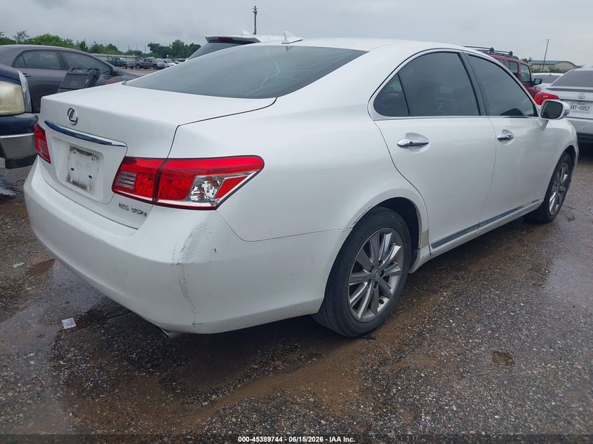 2011 Lexus Es 350 VIN JTHBK1EG0B2445357 IAAI salvage auction — FRONT & REAR, Original (Texas), sold $975 on 2026-07-08 (photo 4)