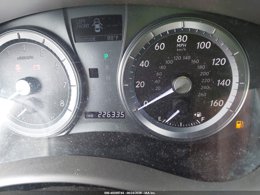 2011 Lexus Es 350 VIN JTHBK1EG0B2445357 IAAI salvage auction — FRONT & REAR, Original (Texas), sold $975 on 2026-07-08 (photo 7)