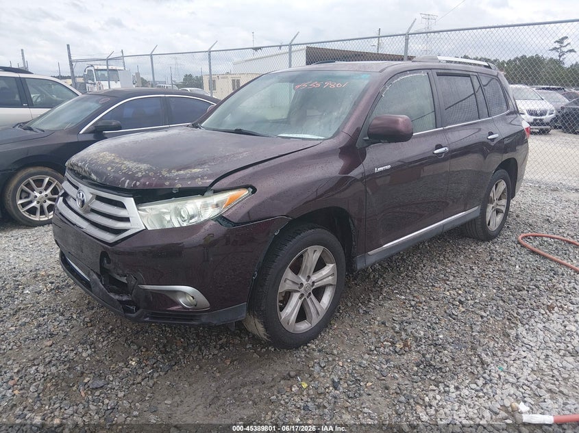 2012 Toyota Highlander VIN 5TDYK3EH1CS050906 IAAI salvage auction — NORMAL WEAR, Repossession Paperwork (Georgia), sold $4,525 on 2026-07-31 (photo 2)