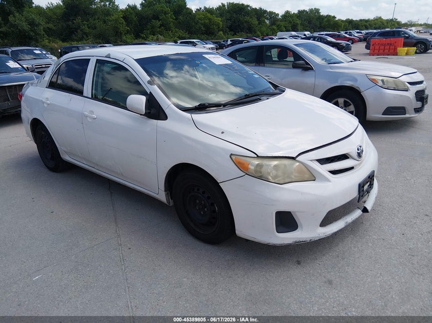 2013 Toyota Corolla VIN 5YFBU4EE9DP211296 IAAI salvage auction — NORMAL WEAR, Original (Texas), sold $1,100 on 2026-07-29 (photo 1)