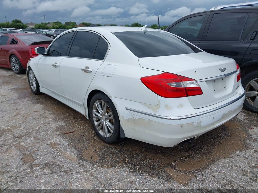 2012 Hyundai Genesis VIN KMHGC4DD8CU186244 IAAI salvage auction — LEFT FRONT, Original (Texas), sold $475 on 2026-07-15 (photo 3)