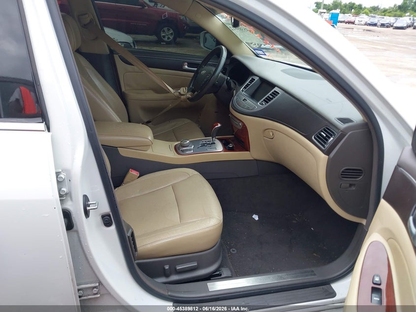 2012 Hyundai Genesis VIN KMHGC4DD8CU186244 IAAI salvage auction — LEFT FRONT, Original (Texas), sold $475 on 2026-07-15 (photo 5)