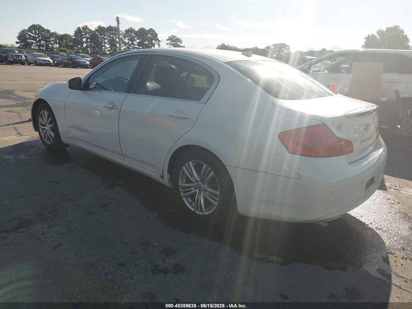 2012 Infiniti G37 VIN JN1CV6AP9CM933540 IAAI salvage auction — SIDE, Repossession Paperwork (Georgia), sold $700 on 2026-07-22 (photo 3)