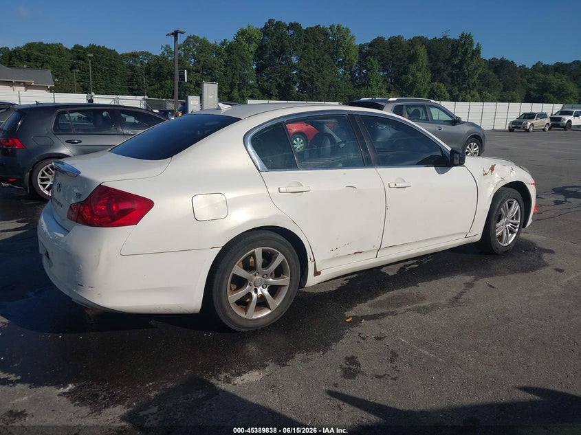 2012 Infiniti G37 VIN JN1CV6AP9CM933540 IAAI salvage auction — SIDE, Repossession Paperwork (Georgia), sold $700 on 2026-07-22 (photo 4)