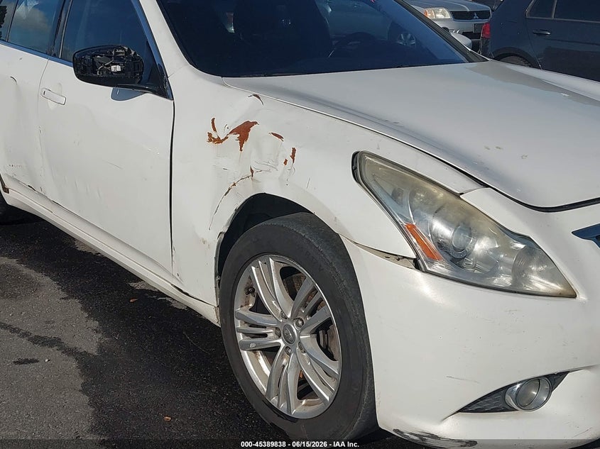 2012 Infiniti G37 VIN JN1CV6AP9CM933540 IAAI salvage auction — SIDE, Repossession Paperwork (Georgia), sold $700 on 2026-07-22 (photo 6)
