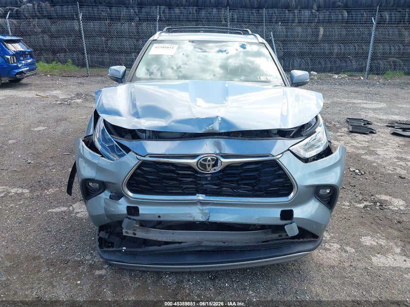 2020 Toyota Highlander VIN 5TDFZRBHXLS048100 IAAI salvage auction — FRONT END, Salvage (Pennsylvania), sold $14,950 on 2026-07-17 (photo 6)